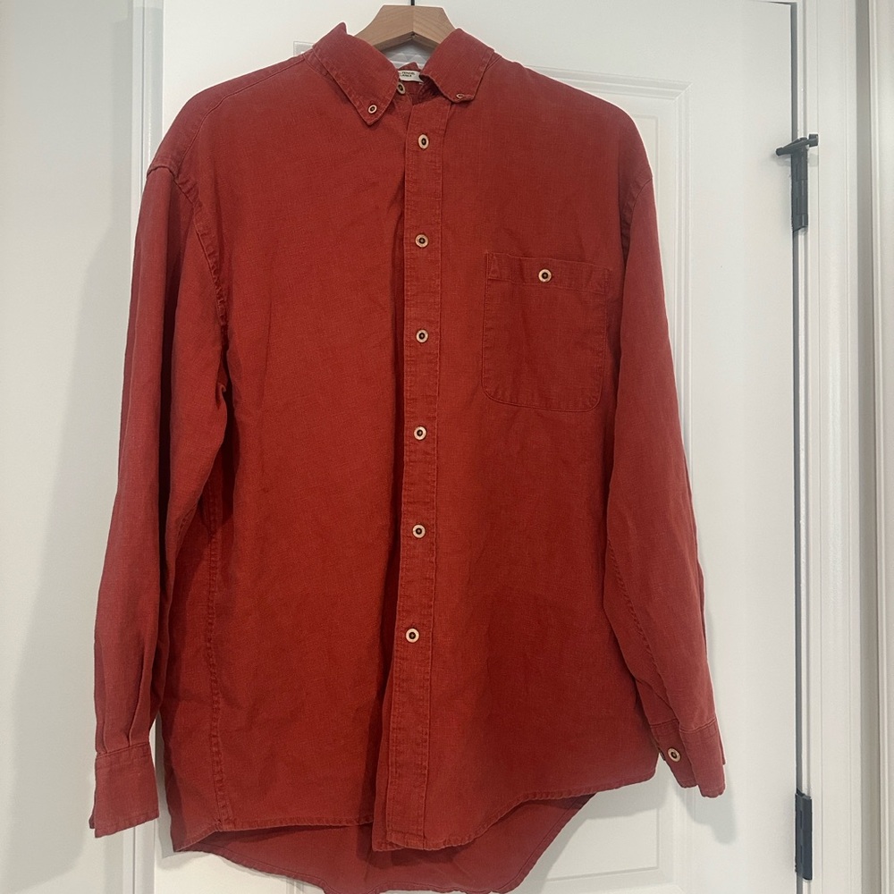 Orvis Men’s Hemp and Tencel Button-Up Shirt Size Large